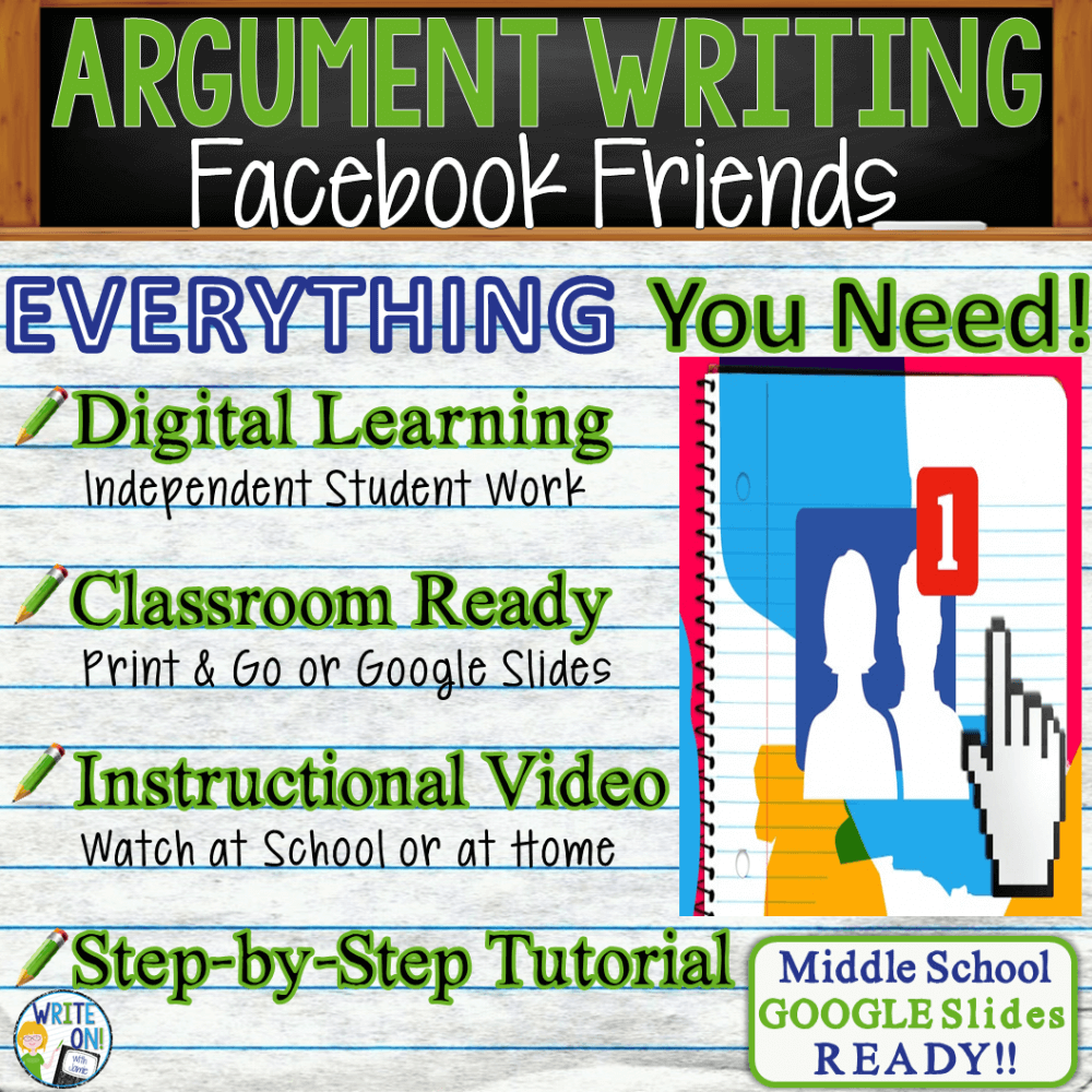 Argumentative prompts middle school write on 